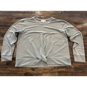 Womens Knox Rose Green Washed Long Sleeve Heavyweight Shirt XL Pre-Owned